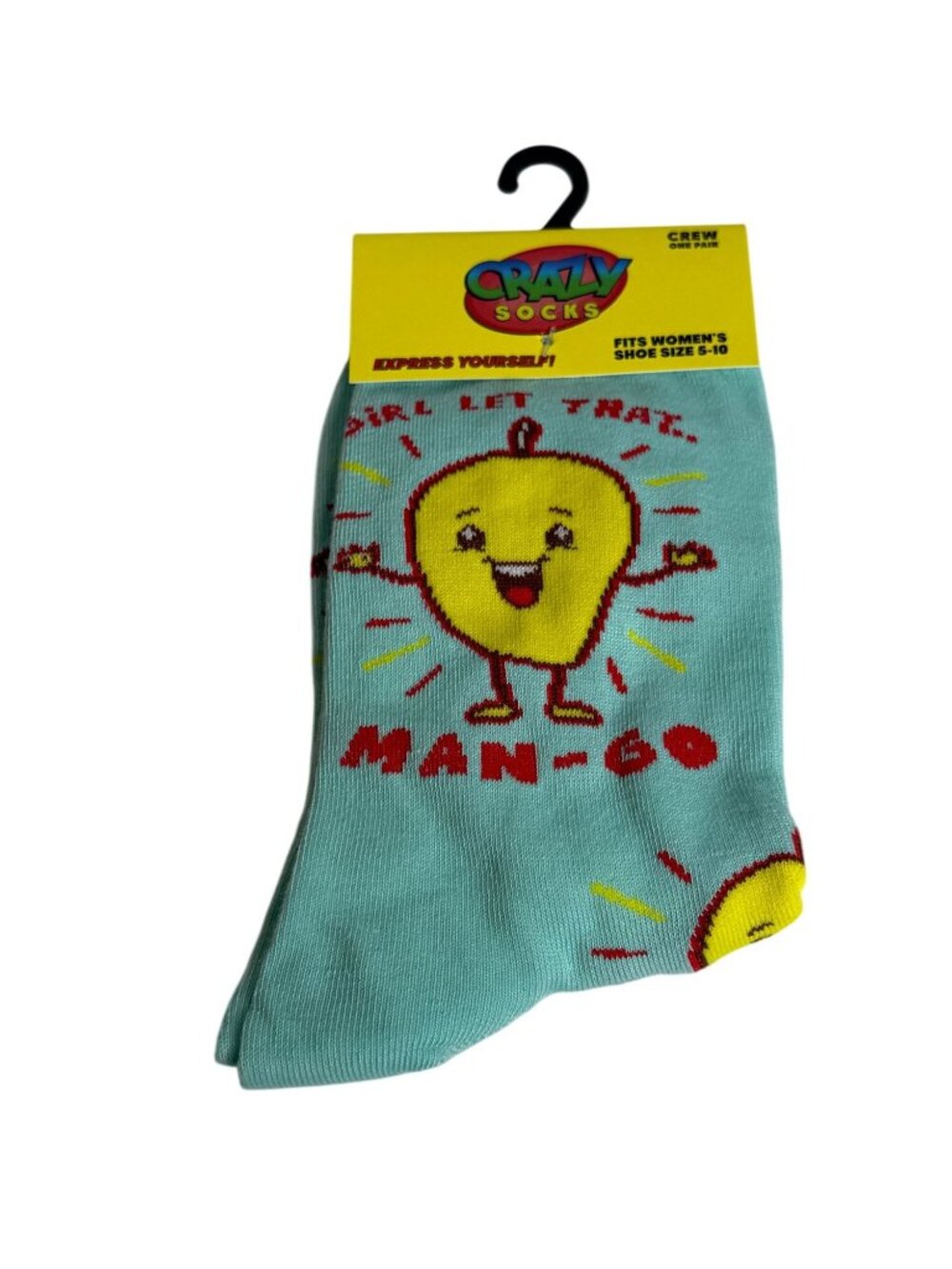 Girl Let That Man Go Socks Womens Funny Novelty Crew Socks